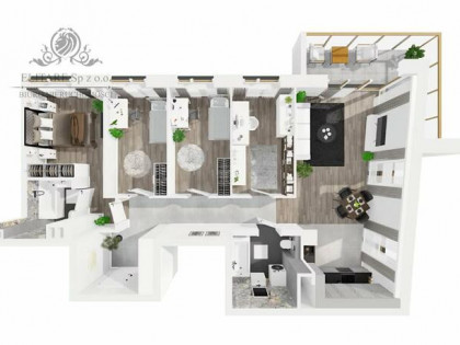 Apartament 91,91m2, 5 pokojowe z balkonem 13,01m2/ widok na rzekę
