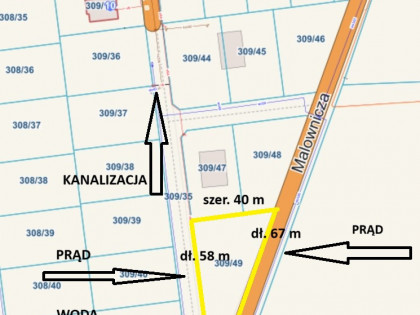 Działka Mieroszyno ul. Malownicza