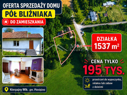 Pół bliźniaka 71m2 + ładna działka 1500m2