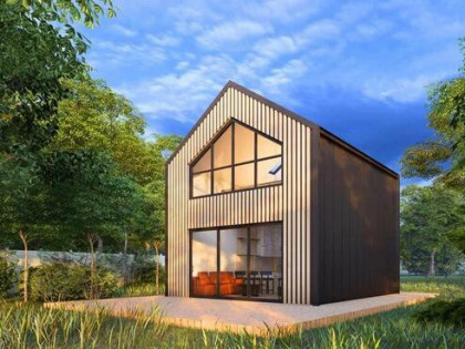 Dom 35 m² z antresolą – konstrukcja stalowa LGS