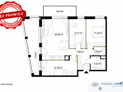 4 pokoje | Balkon i loggia  Bez PCC i prowizji