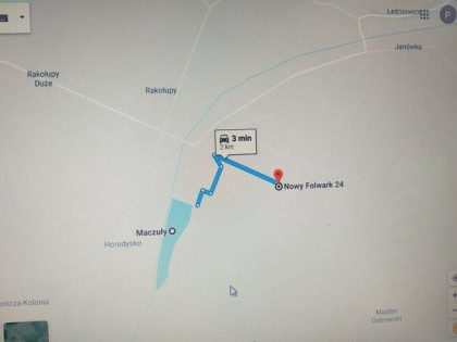 DZIAŁKA 0.26 HA W NOWYM FOLWARKU ,3 MIN. OD ZALEWU HORODYSKO