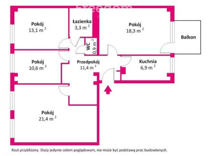 89m² | 4 pokoje | Dzika 6 | parter | Śródmieście