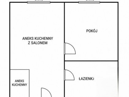 Mieszkanie 25 m² w centrum Sosnowca 1 piętro CO