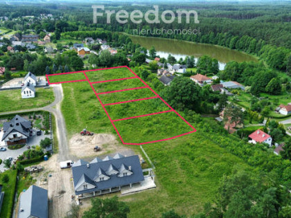 Działka budowlana 2168 m² z mediami - Jeziorki