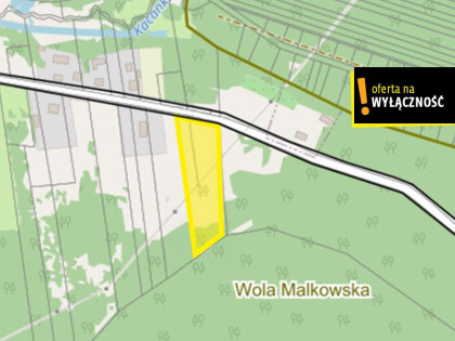Działka Wola Malkowska ul.  