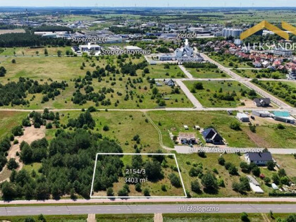 Piękna działka 3403 m² |  ul. Ekologiczna/M. Kolbe