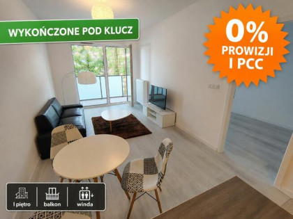 Apartament 40,5 m² pod klucz, I piętro, 2 pokoje z balkonem