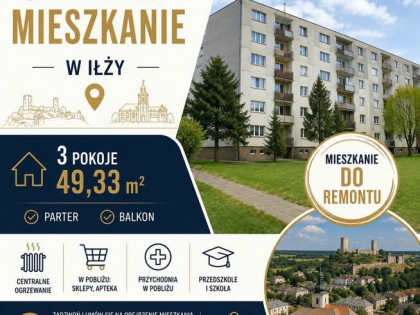 Sprzedam mieszkanie 3 pokojowe w Iłży