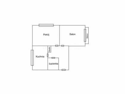 Mieszkanie - 55 mkw - Gandhiego - parter