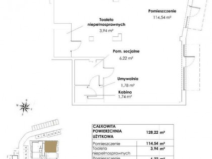 Lokal użytkowy 128 m² na wynajem – Świdnica