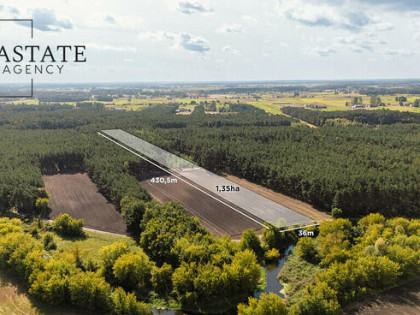 Działka leśno rolna o powierzchni 1.35ha
