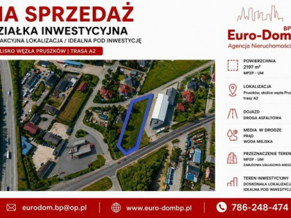 Działka 2197 m2 pod magazyn Pruszków