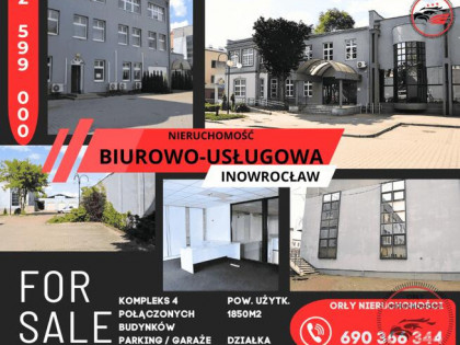 Nieruchomość biurowo-usługowa w sercu Inowrocławia.