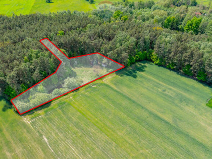 Budowlana 2300 m² ze stawem i zielenią