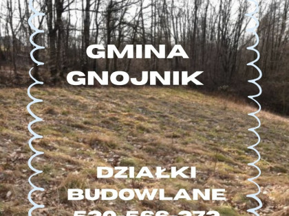 gmina Gnojnik działka budowlana 23 tys
