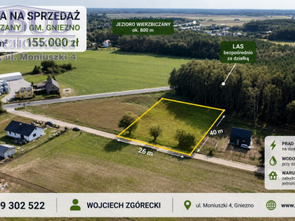 Działka Wierzbiczany ul.  