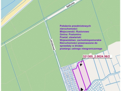 PRZETARG - Rusinowo działki nr 55/5 i 56/2