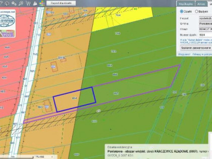 Działka budowlana 7654 m² w Kraczewicach Rządowych