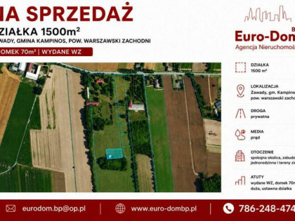 Działka z domkiem gm. Kampinos