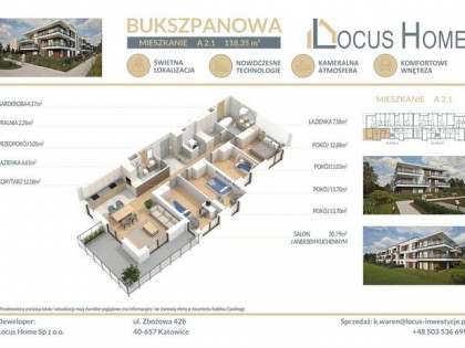 Nowoczesne mieszkanie 5-pokojowe z balkonem