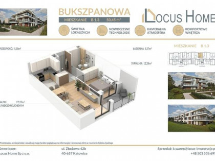 Nowoczesne mieszkanie 2-pokojowe z balkonem