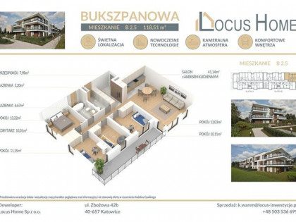 Nowoczesne mieszkanie 5-pokojowe z balkonem