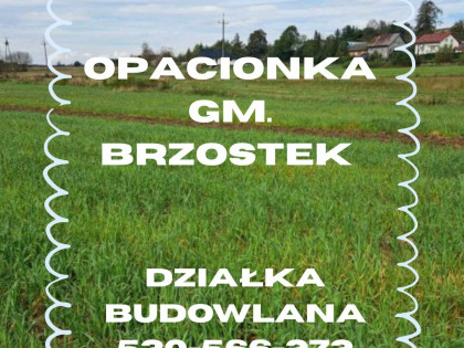 Opacionka gm. Brzostek działka budowlana 13 ar