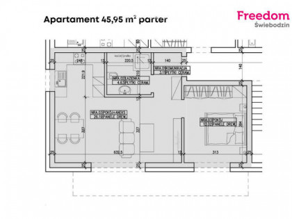 Nowy apartament 46 m2 z ogródkiem | Przytoczna