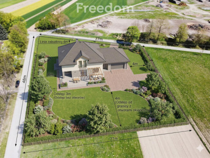 Działka 3165m² z WZ, dojazd z dwóch stron Rzechów