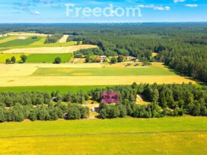 Działka rekreacyjna 677 m² Miętkie Mazury MPZP 1ML