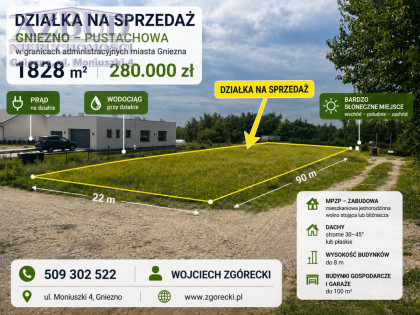 Działka Gniezno ul. Zacisze