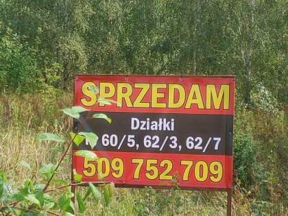 Sprzedam dzialke za Warszawa, Trebki Nowe,3000m2