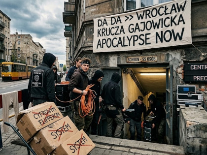 DA da da >>WROCŁAW KRUCZA GAJOWICKA APOCALYPSE NOW LOKAL URWAŁ ŁEB I DUPĘ SYSTEMOWI MANIFEST TOTALNY QUANTUM 1935 BRESLAU BEZWZGLĘDNE ŚCIĄGANIE MAJTEK I KALESONÓW PRZEZ GŁOWĘ CYFROWYM FLIPPEROM SCHRON 55 OSÓB CENTRALA AI ŚWIATŁOWÓD PRECEDENS SCHODY