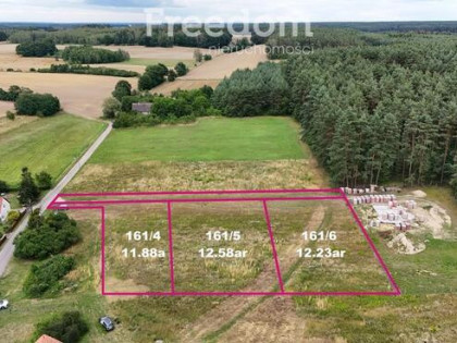 Działka budowlana 1223 m², aktualne WZ