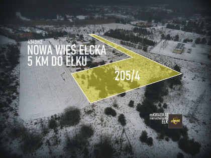Działka Ełk Nowa Wieś Ełcka ul. Sportowa