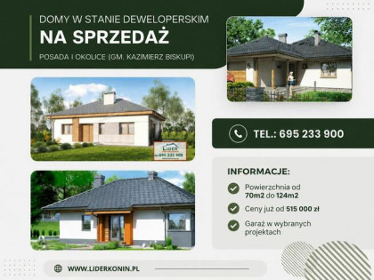 Nowe domy na sprzedaż – Posada, Olesin, Sokółki, Bielawy