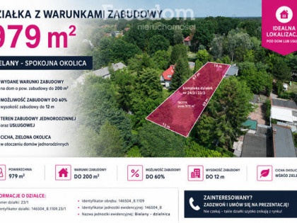 Na sprzedaż działka budowlana 979