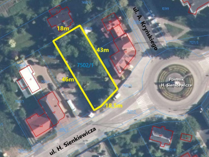 Działka Łuków ul. Sienkiewicza