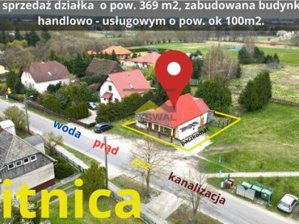 Działka z budynkiem handlowo-usługowym WITNICA