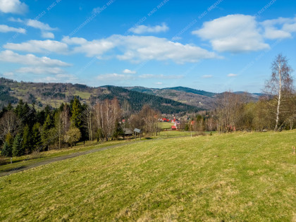 Zawoja - widokowa działka 1351 m2 , prąd, las