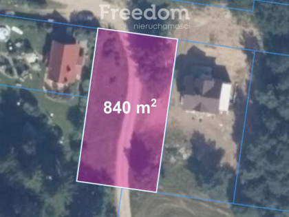 Działka 400 m od jeziora - plaży, przystani