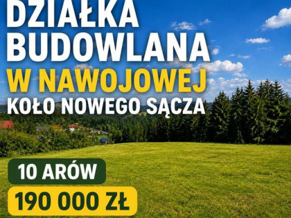 Działka budowlana  gm. Nawojowa