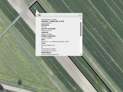 Działka rolna 1,42 ha - Wołka Łabuńska, gmina Łabunie
