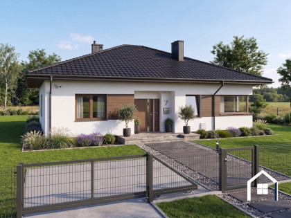 Parterowy dom z projektem Kwadra – Błędowo, gm. Pomiechówek