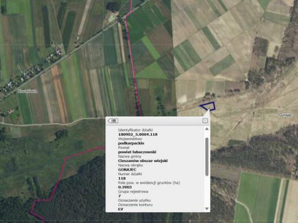 Łąka 39 ar z dostępem do cieku wodnego | Gorajec, gm. Ciesza