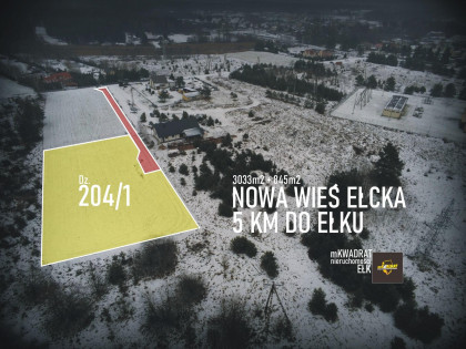Działka Ełk Nowa Wieś Ełcka ul. Sportowa