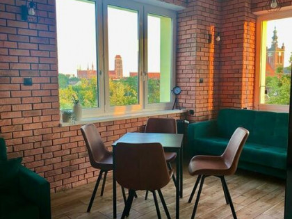 2 pokoje w centrum Gdańska z widokiem na starówkę