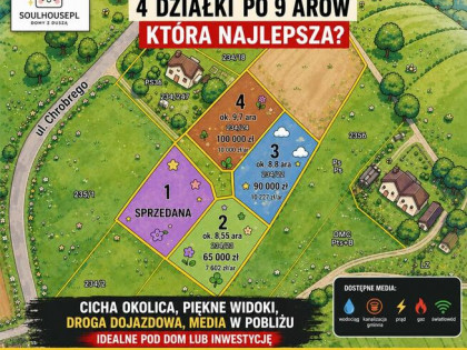 Sanok – działki budowlane 8,55–27,05 ara