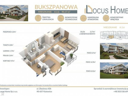 Mieszkanie 4-pokojowe Katowice ulica Bukszpanowa